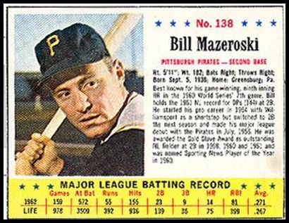 138 Bill Mazeroski